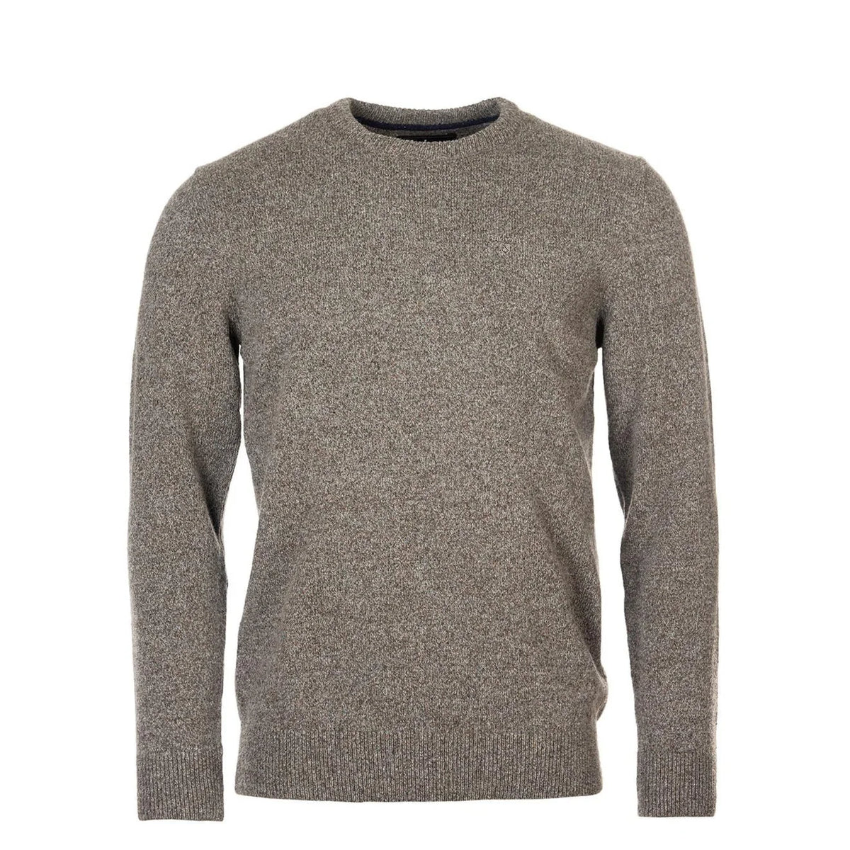 Barbour Essential Tisbury Crew Neck Jumper Fog