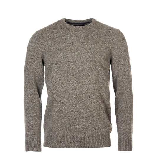 Barbour Essential Tisbury Crew Neck Jumper Fog