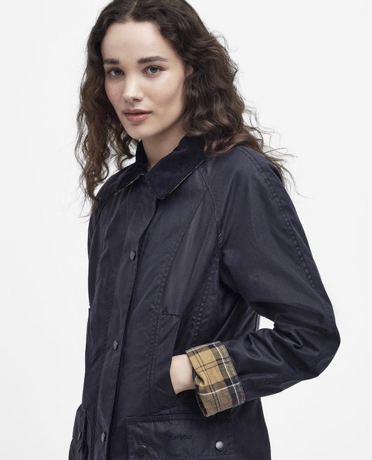 Barbour Beadnell Waxed Jacket Navy