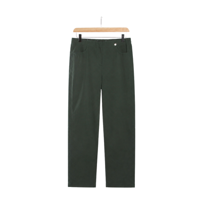 Robell Bella 09 Ankle Grazer Trousers Dark Green