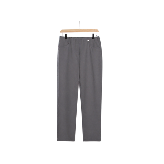 Bella 09 Petite Ankle Grazer Trousers Frost Grey