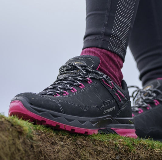 Lady Bodmin Black Walking Shoes