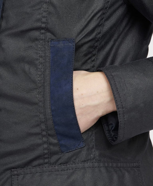 Barbour Bower Wax Jacket Navy