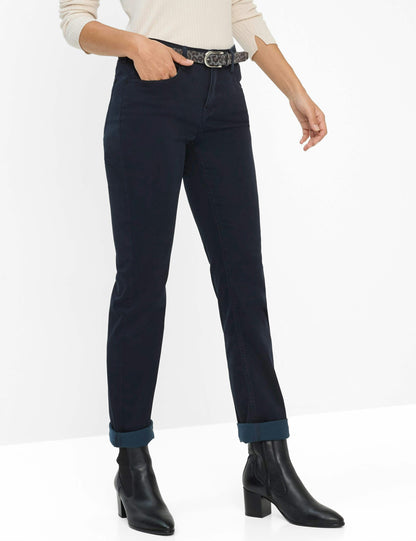 Brax Mary Winter Dream Trousers Navy Regular Length