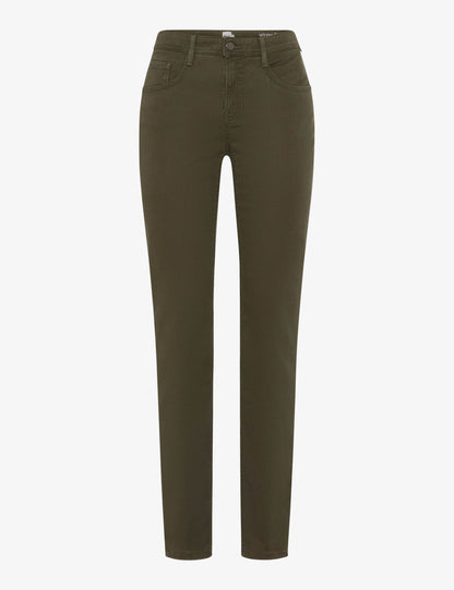 Brax Mary Winter Dream Trousers Dark Khaki Regular Length