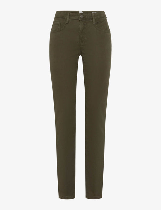 Brax Mary Winter Dream Trousers Dark Khaki Regular Length