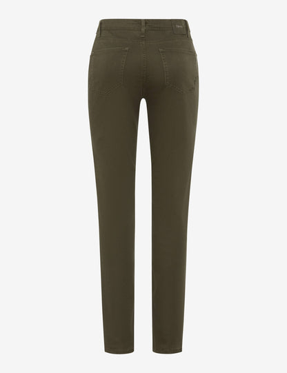 Brax Mary Winter Dream Trousers Dark Khaki Regular Length