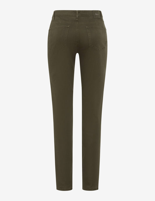 Brax Mary Winter Dream Trousers Dark Khaki Regular Length