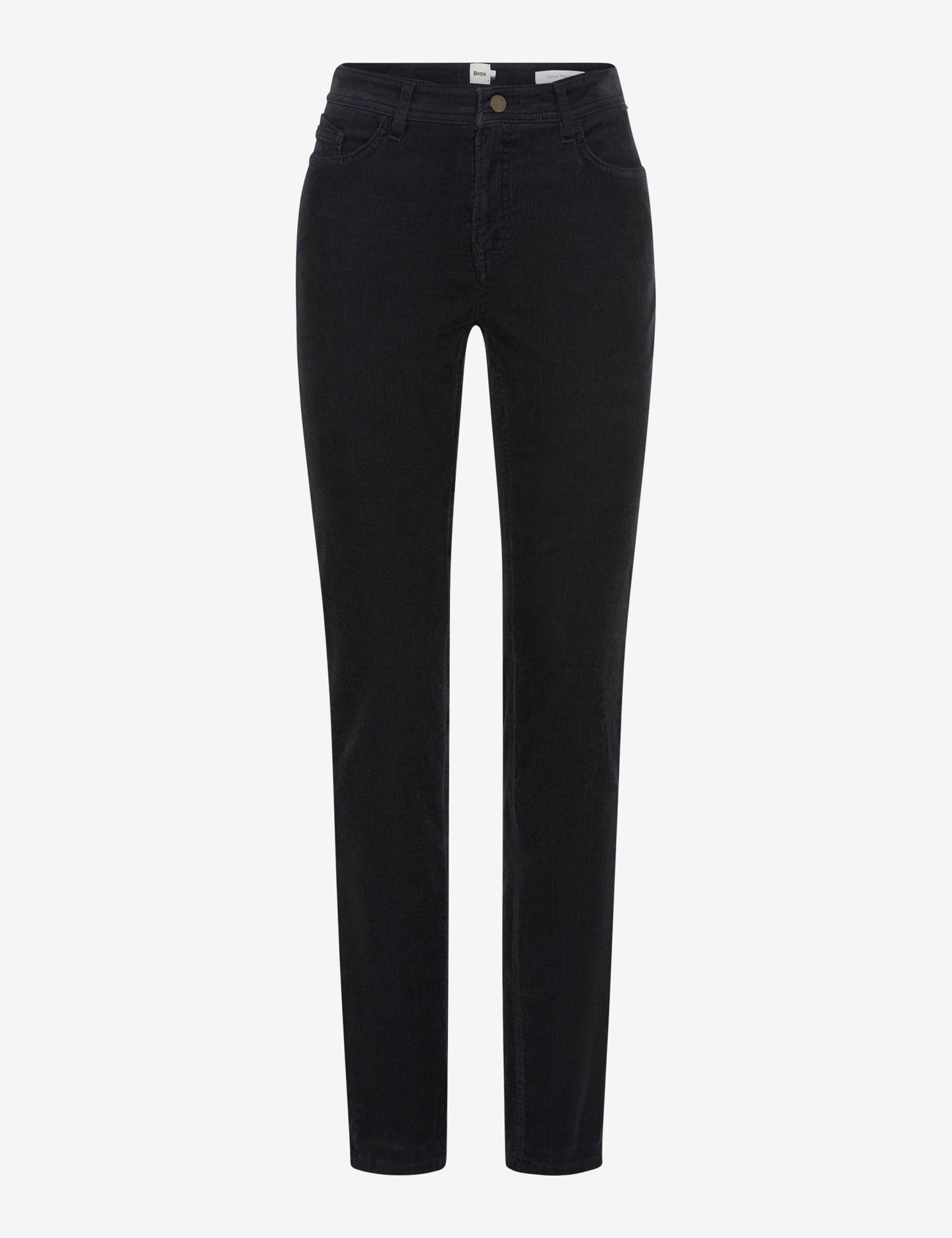 Brax Mary Corduroy Trousers Navy Short Length
