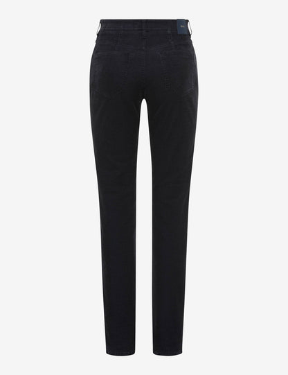 Brax Mary Corduroy Trousers Navy Short Length