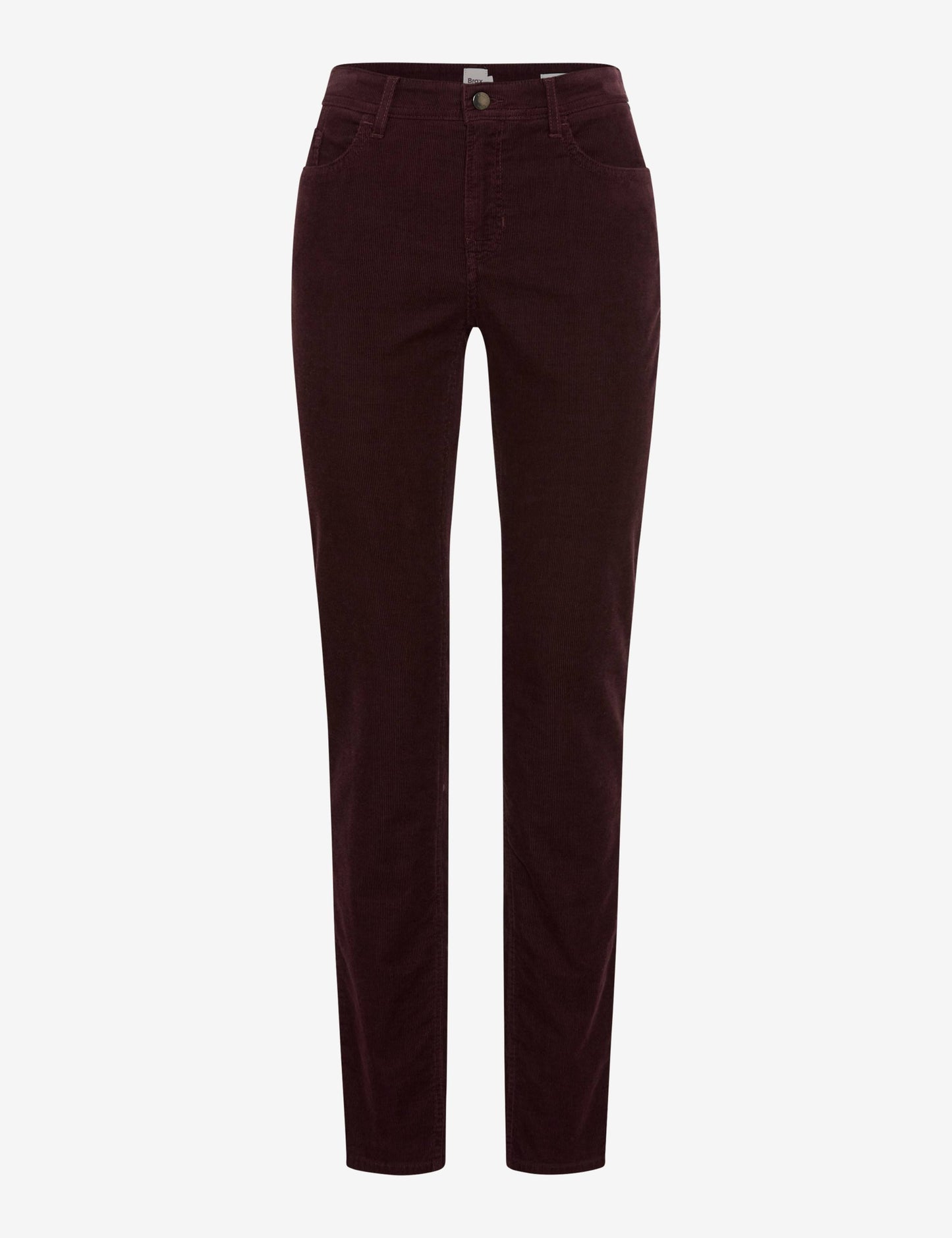 Brax Mary Corduroy Trousers Blackberry Short Length