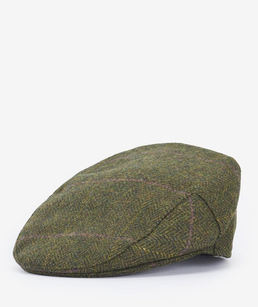 Barbour Crieff Cap Olive Purple Yellow
