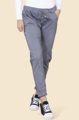 Denim Wash Bi-stretch Blue Trousers