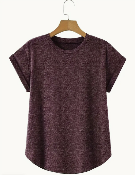 Short Sleeve Dark Red T-shirt