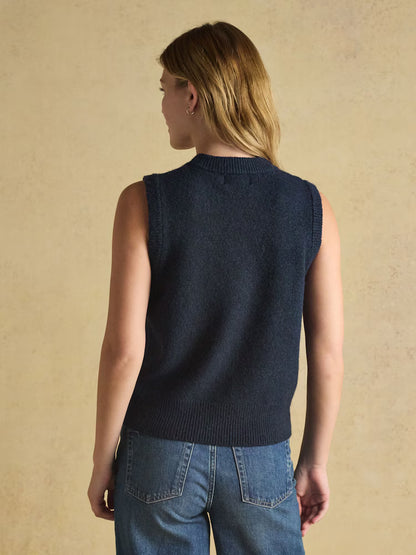 Joules Holly Knitted Vest Navy