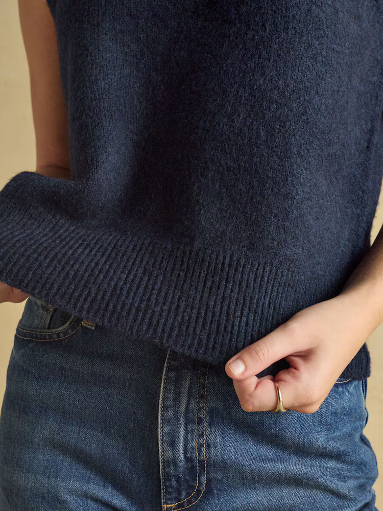 Joules Holly Knitted Vest Navy