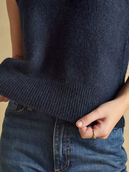 Joules Holly Knitted Vest Navy