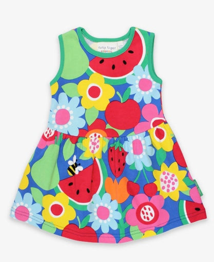 Fruit Flower Print Dress