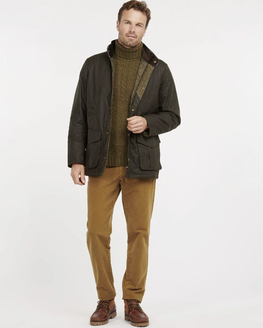Barbour Hereford Wax Jacket Olive