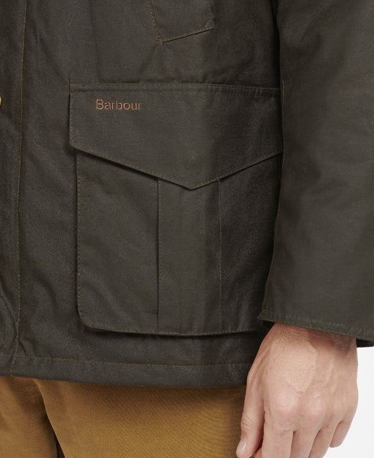 Barbour Hereford Wax Jacket Olive