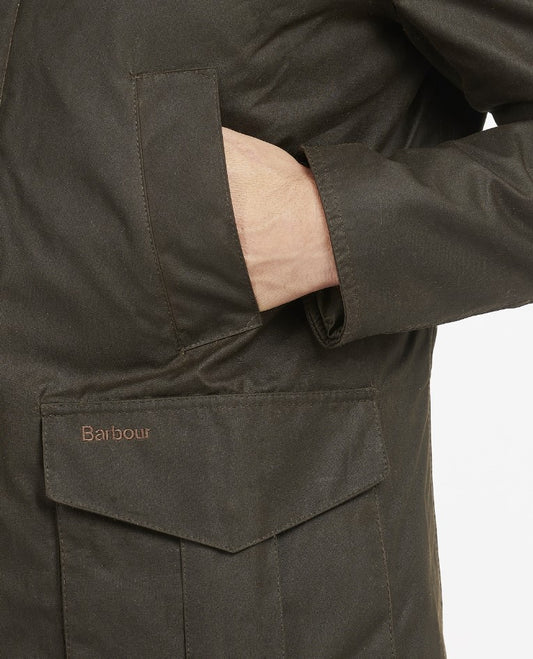 Barbour Hereford Wax Jacket Olive