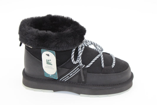 Blurred Micro Black Boots