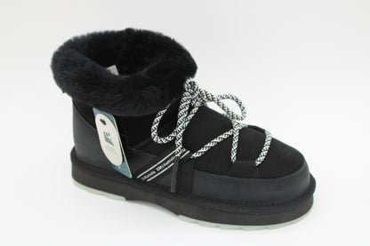 Blurred Micro Black Boots