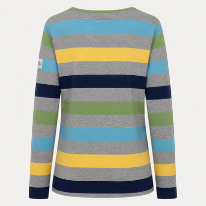 Lazy Jacks Long Sleeve Breton Top Greens