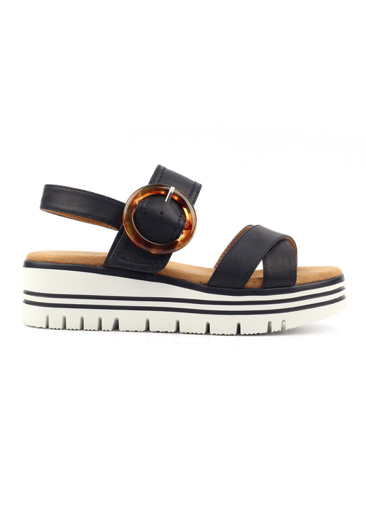 Elise Navy Sandals