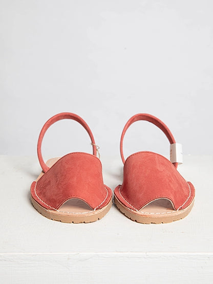 Terracotta Nubuck Slingback Sandals