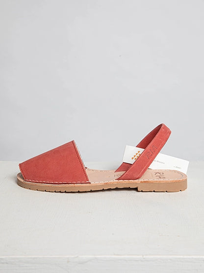 Terracotta Nubuck Slingback Sandals