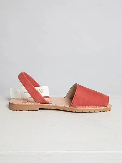 Terracotta Nubuck Slingback Sandals