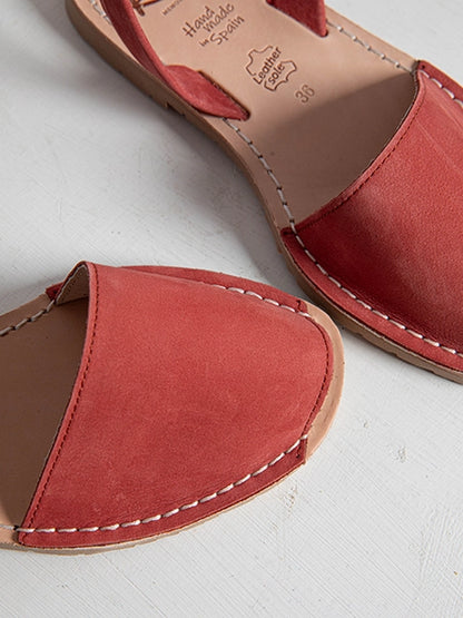 Terracotta Nubuck Slingback Sandals