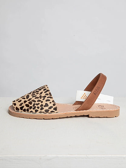 Leopard Print Slingback Sandals