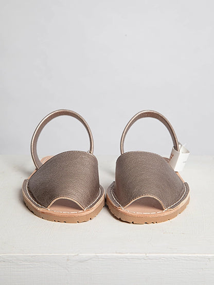 Metalgrain Onyx Slingback Sandals