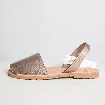 Metalgrain Onyx Slingback Sandals