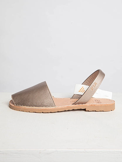 Metalgrain Onyx Slingback Sandals