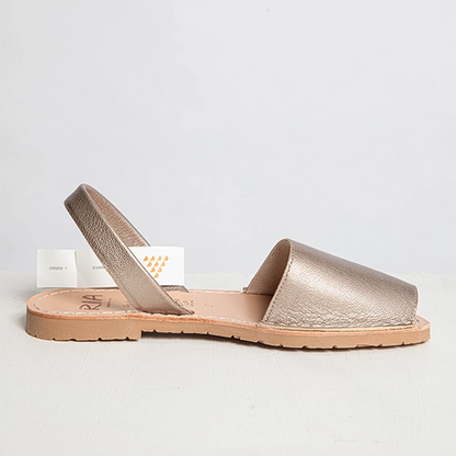 Metalgrain Onyx Slingback Sandals