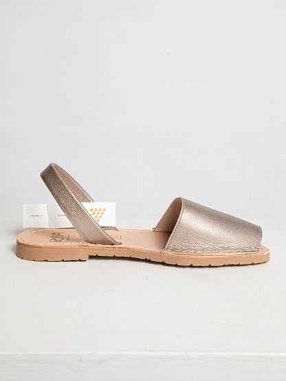 Metalgrain Onyx Slingback Sandals