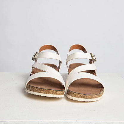 Cluster White Sandals