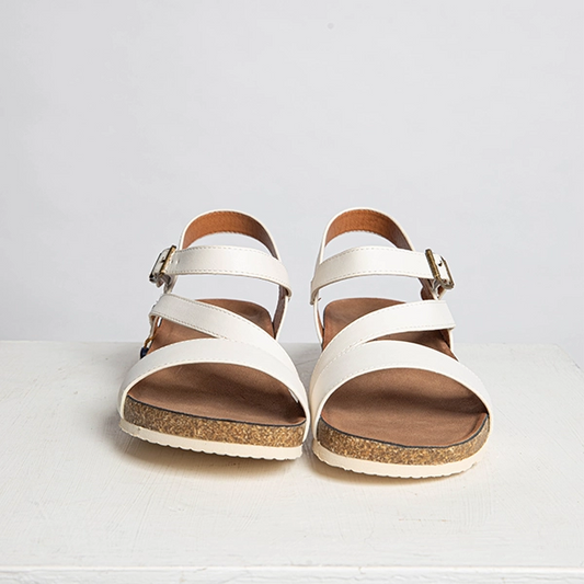 Cluster White Sandals
