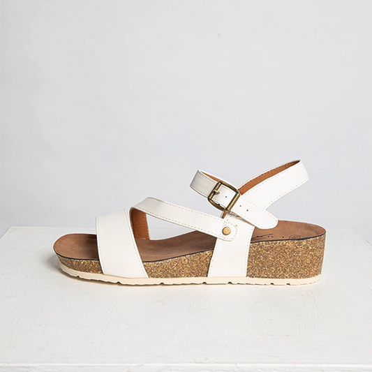 Cluster White Sandals