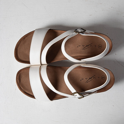 Cluster White Sandals