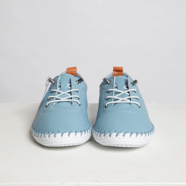 Lunar Shoes St Ives Plimsolls Light Blue