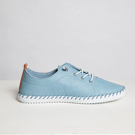 St Ives Light Blue Plimsolls