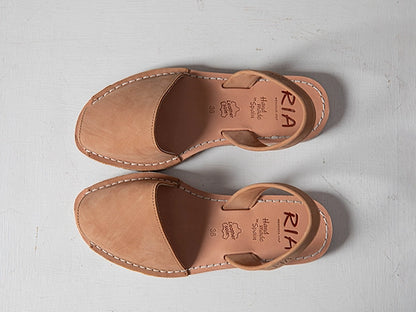 Beige Nubuck Slingback Sandals