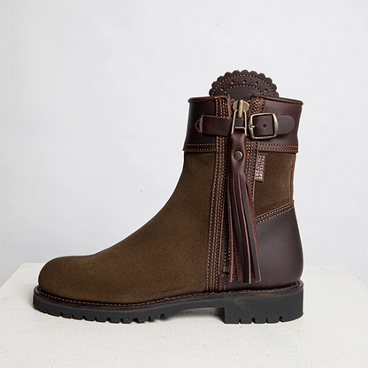 Inclement Cropped Tassel Boots