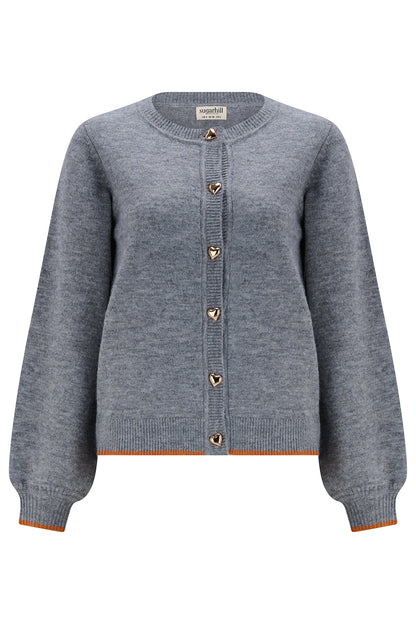 Sugarhill Brighton Glinda Cardigan Grey Marl
