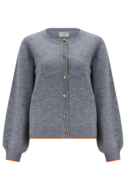 Sugarhill Brighton Glinda Cardigan Grey Marl