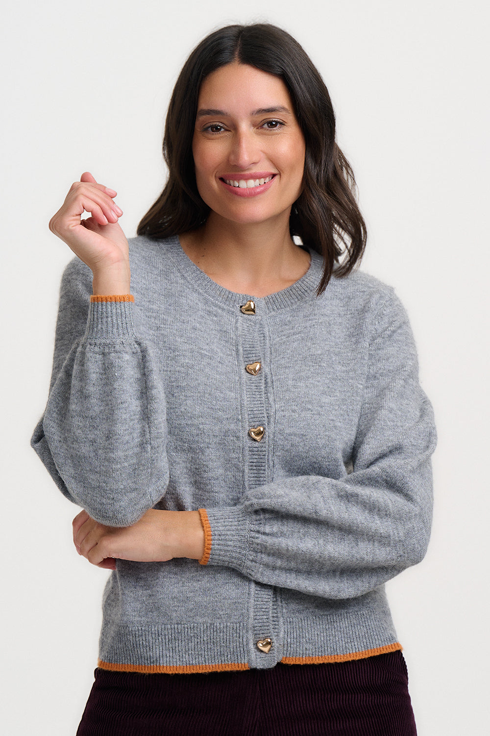 Sugarhill Brighton Glinda Cardigan Grey Marl